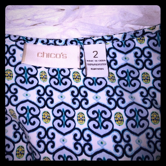Chico’s tank gorgeous colors & Flowy CHEST 39-40 - Picture 2 of 5